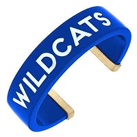 Women' CANVAS Style Kentucky Wildcats Resin Logo Cuff Bracelet