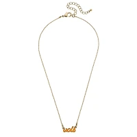 Women' CANVAS Style Tennessee Volunteers Enamel Script Necklace