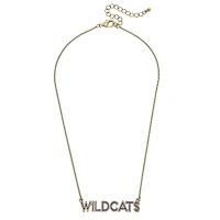 Women' CANVAS Style Kentucky Wildcats Enamel Script Outline Necklace
