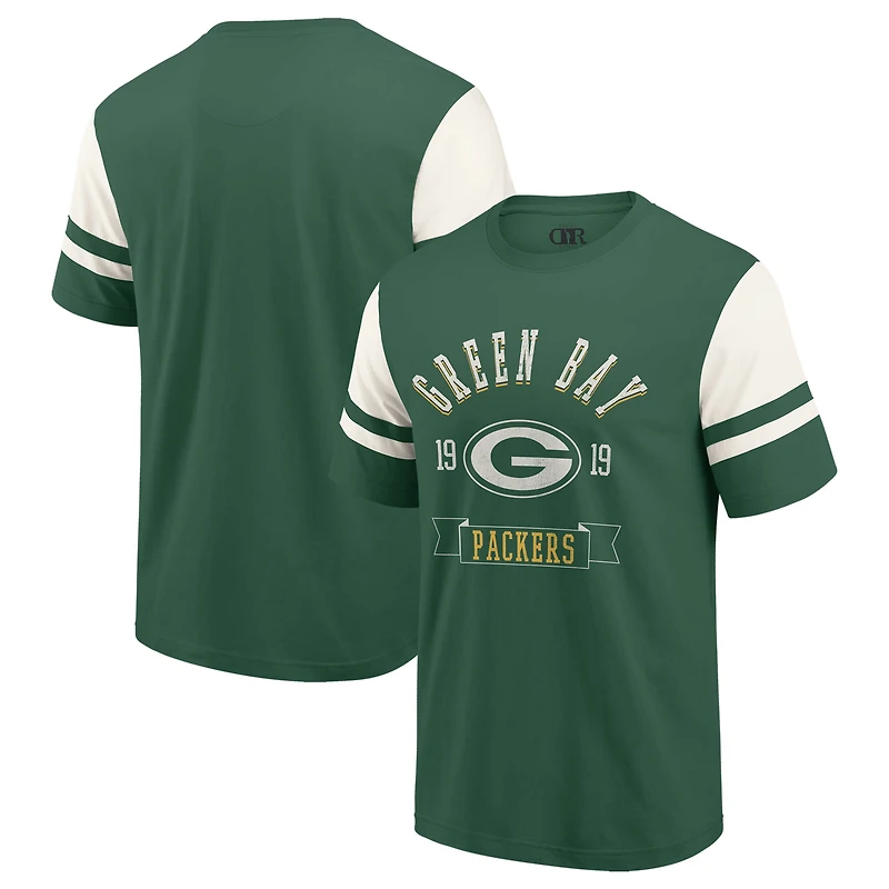 Men's Darius Rucker Collection by Fanatics Green Green Bay Packers Football T-Shirt