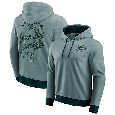 Men's Darius Rucker Collection by Fanatics Green Green Bay Packers Tonal Knit Pullover Hoodie
