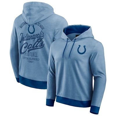 Men's Darius Rucker Collection by Fanatics Royal Indianapolis Colts Tonal Knit Pullover Hoodie