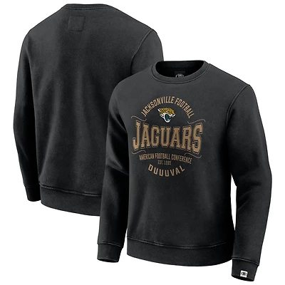 Men's Darius Rucker Collection by Fanatics Black Jacksonville Jaguars Vintage Pullover Sweatshirt