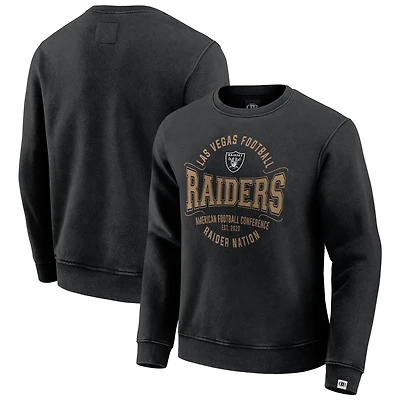 Men's Darius Rucker Collection by Fanatics Black Las Vegas Raiders Vintage Pullover Sweatshirt