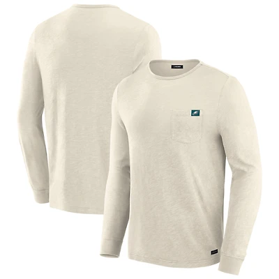 Men's J. Palmer Cream Philadelphia Eagles In-The-Pocket Long Sleeve T-Shirt
