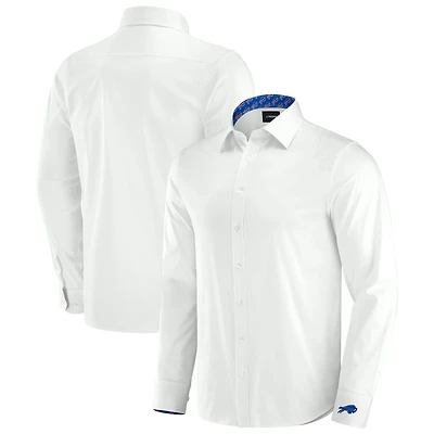 Men's J. Palmer White Buffalo Bills Man-In-Motion Long Sleeve Button-Up Dress Shirt
