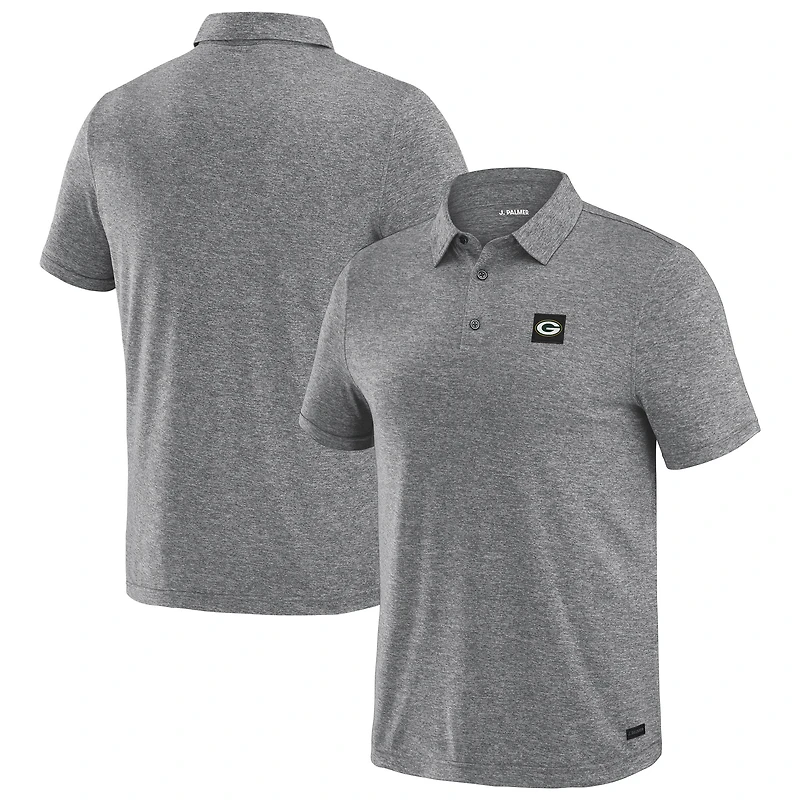Men's J. Palmer Black Green Bay Packers Four Down Polo