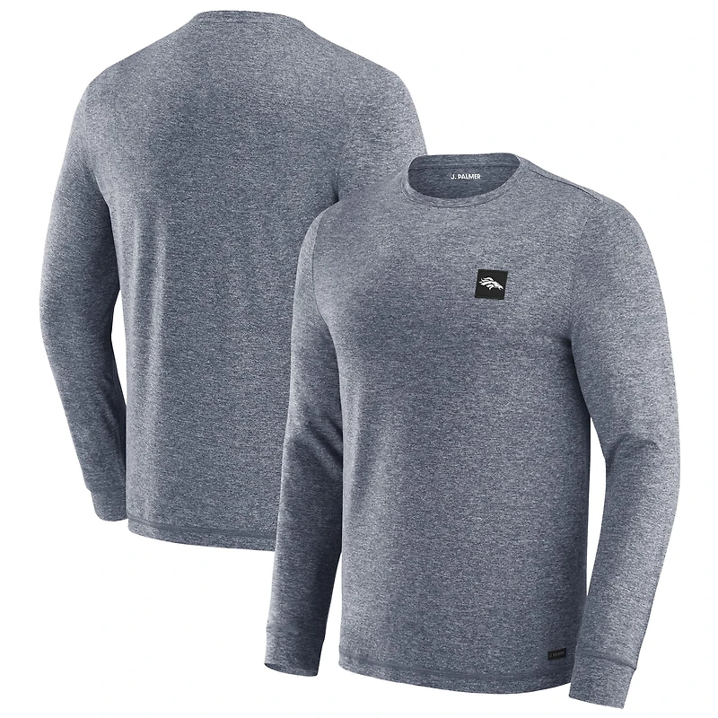 Men's J. Palmer Navy Denver Broncos Four Down Long Sleeve T-Shirt
