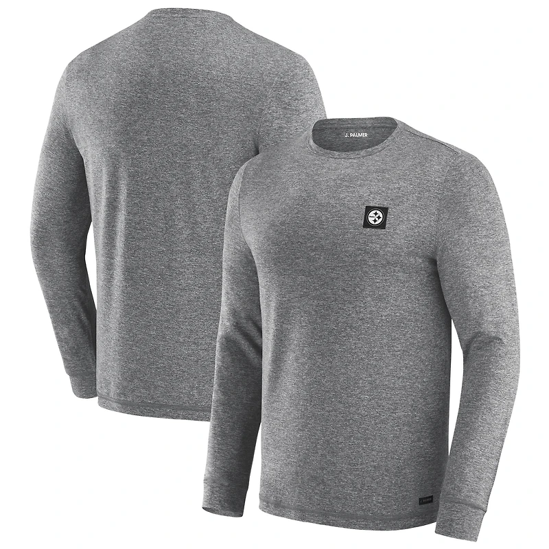 Men's J. Palmer Black Pittsburgh Steelers Four Down Long Sleeve T-Shirt