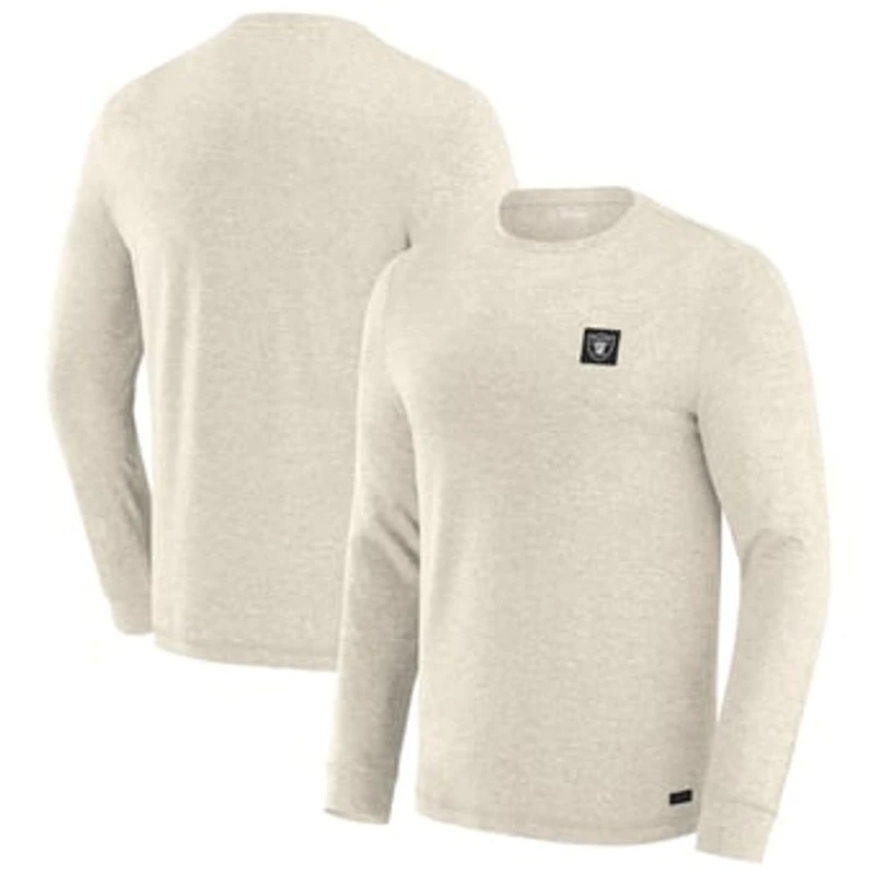 Men's J. Palmer Cream Las Vegas Raiders Four Down Long Sleeve T-Shirt