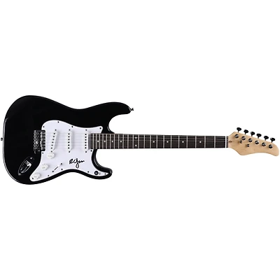 Robert Smith The Cure Autographed Black Stratocaster Guitar - Beckett Authentic - Signed in Black Ink
