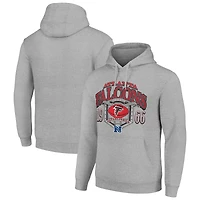 Men's Starter Heather Gray Atlanta Falcons 80s Retro Pullover Hoodie