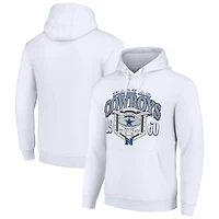 Men's Starter White Dallas Cowboys 80s Retro Pullover Hoodie