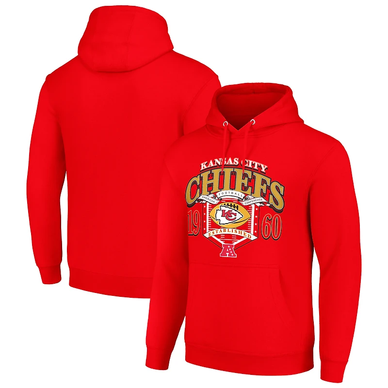 Men's Starter Red Kansas City Chiefs 80s Retro Pullover Hoodie