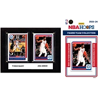 Philadelphia 76ers 6" x 8" Player Plaque & 2023-24 Team Trading Card Set