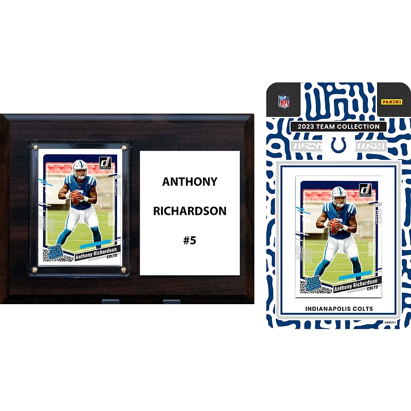 Indianapolis Colts 6" x 8" Player Plaque & 2023 Team Trading Card Set