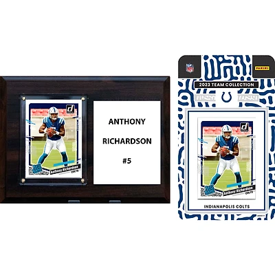 Indianapolis Colts 6" x 8" Player Plaque & 2023 Team Trading Card Set