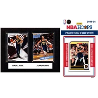 Denver Nuggets 6" x 8" Player Plaque & 2023-24 Team Trading Card Set