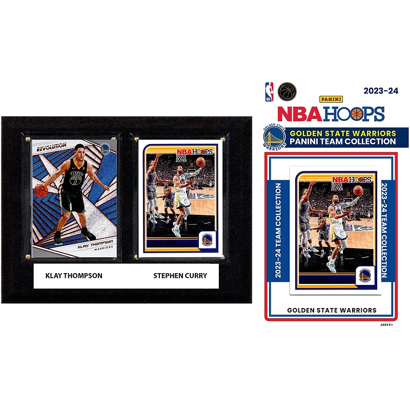 Golden State Warriors 6" x 8" Player Plaque & 2023-24 Team Trading Card Set