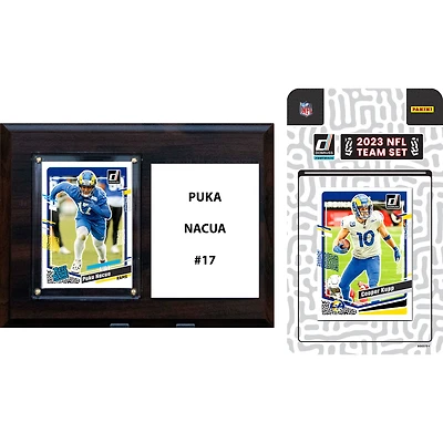 Los Angeles Rams 6" x 8" Player Plaque & 2023 Team Trading Card Set