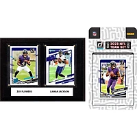Baltimore Ravens 6" x 8" Player Plaque & 2023 Team Trading Card Set