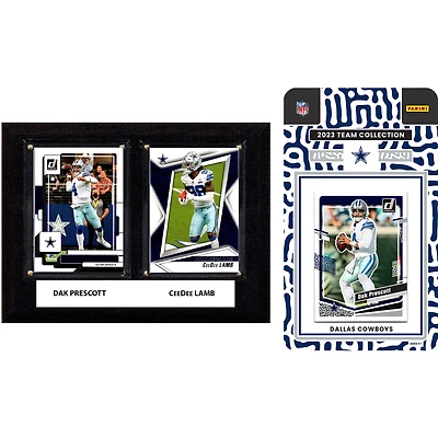 Dallas Cowboys 6" x 8" Player Plaque & 2023 Team Trading Card Set