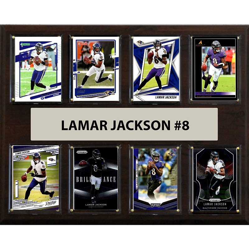 Lamar Jackson Baltimore Ravens 12" x 15" Trading Card Plaque