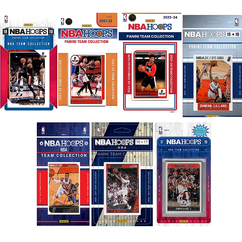 Portland Trail Blazers Team Multi-Season Trading Card Set