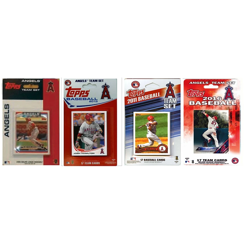 Los Angeles Angels Team Multi-Season Trading Card Set