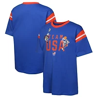 Youth Blue Team USA Looney Tunes Sports Team T-Shirt