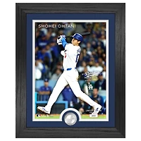 Highland Mint Shohei Ohtani Los Angeles Dodgers 13" x 16" First Dodger Home Run Silver Coin Photo Mint
