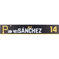 Ali Sánchez Pittsburgh Pirates Player-Issued #14 Black Nameplate from 2024 MLB Spring Training