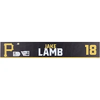 Jake Lamb Pittsburgh Pirates Player-Issued #18 Black Nameplate from 2024 MLB Spring Training