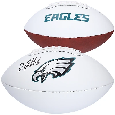 DeVonta Smith Philadelphia Eagles Autographed Franklin White Panel Football