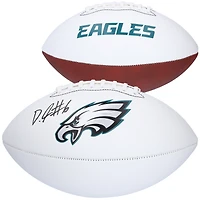 DeVonta Smith Philadelphia Eagles Autographed Franklin White Panel Football