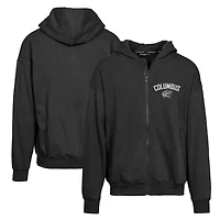 Men's Levelwear Black Columbus Blue Jackets Uphill City Capsule Full-Zip Hoodie