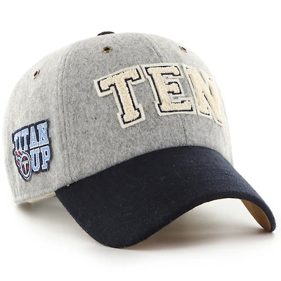 Unisex Stoney Clover Lane x '47 Gray/Navy Tennessee Titans Block Clean Up Adjustable Hat