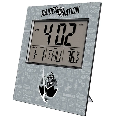 Las Vegas Raiders 2024 Illustrated Limited Edition Digital Desk/Wall Clock