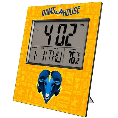 Los Angeles Rams 2024 Illustrated Limited Edition Digital Desk/Wall Clock