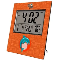 Miami Dolphins 2024 Illustrated Limited Edition Digital Desk/Wall Clock