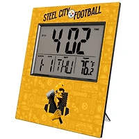 Pittsburgh Steelers 2024 Illustrated Limited Edition Digital Desk/Wall Clock