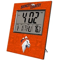 Denver Broncos 2024 Illustrated Limited Edition Digital Desk/Wall Clock
