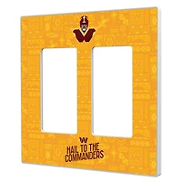 Washington Commanders 2024 Illustrated Limited Edition Double Rocker Light Switch Plate