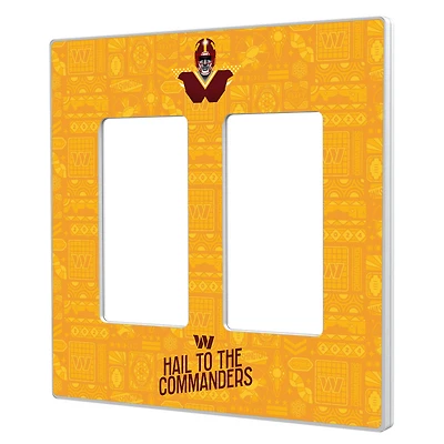 Washington Commanders 2024 Illustrated Limited Edition Double Rocker Light Switch Plate