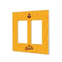 Washington Commanders 2024 Illustrated Limited Edition Double Rocker Light Switch Plate