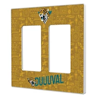 Jacksonville Jaguars 2024 Illustrated Limited Edition Double Rocker Light Switch Plate
