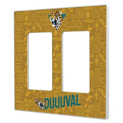 Jacksonville Jaguars 2024 Illustrated Limited Edition Double Rocker Light Switch Plate