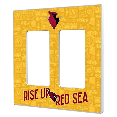 Arizona Cardinals 2024 Illustrated Limited Edition Double Rocker Light Switch Plate