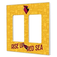 Arizona Cardinals 2024 Illustrated Limited Edition Double Rocker Light Switch Plate