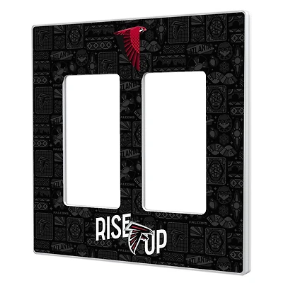 Atlanta Falcons 2024 Illustrated Limited Edition Double Rocker Light Switch Plate